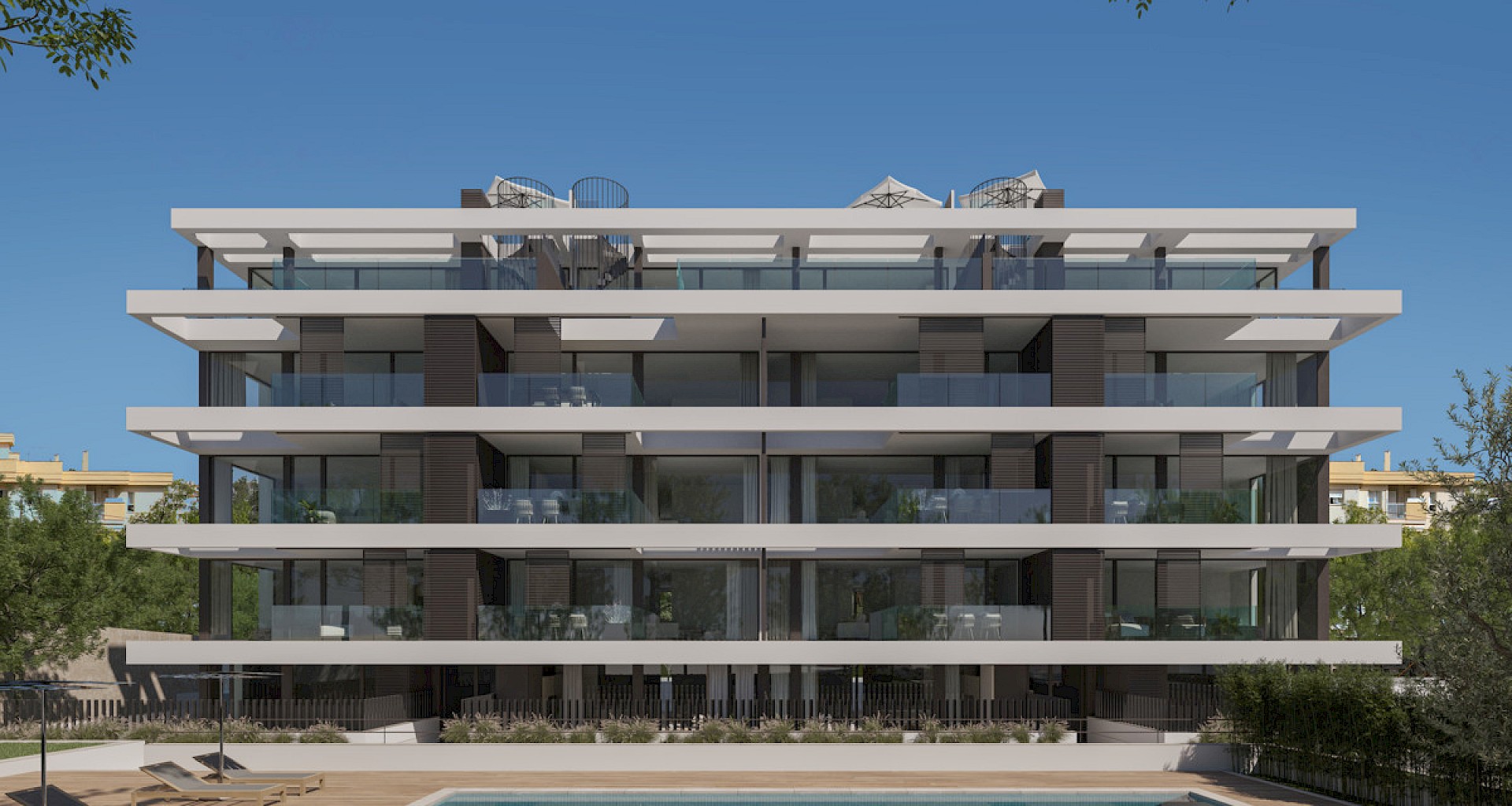 KROHN & LUEDEMANN Appartement de jardin neuf à Palma Bonanova avec jardin privé 